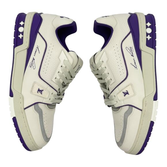 Size 7.5US - Louis Vuitton Men's Violet Low-Top Trainer - Picture 3 of 8